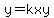 y=kxy