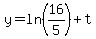y=ln%2816%2F5%29%2Bt
