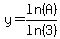 y=ln%28A%29%2Fln%283%29