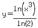 y=ln%28x%5E3%29%2Fln%282%29