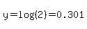 y=log%28%282%29%29=0.301