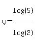 y=log%28%285%29%29%2Flog%28%282%29%29