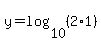 y=log%2810%2C%282%2A1%29%29