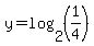 y=log%282%2C%281%2F4%29%29