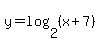y=log%282%2C%28x%2B7%29%29