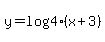 y=log%284%28x%2B3%29%29