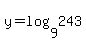 y=log%289%2C243%29