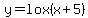 y=lox%28x%2B5%29