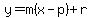 y=m%28x-p%29%2Br