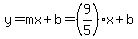 y=mx%2Bb=%289%2F5%29x%2Bb