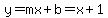 y=mx%2Bb=x%2B1
