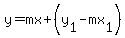 y=mx+%2B%28y%5B1%5D-mx%5B1%5D%29
