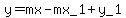 y=mx-mx_1%2By_1