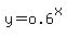 y=o.6%5Ex