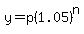 y=p%281.05%29%5En