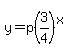 y=p%283%2F4%29%5Ex