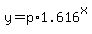y=p%2A1.616%5Ex