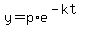 y=p%2Ae%5E%28-kt%29
