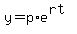 y=p%2Ae%5E%28rt%29
