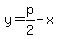 y=p%2F2-x