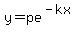 y=pe%5E%28-kx%29