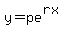 y=pe%5E%28rx%29