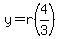 y=r%284%2F3%29
