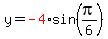 y=red%28-4%29sin%28pi%2F6%29
