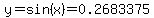 y=sin%28x%29=0.2683375