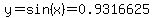 y=sin%28x%29=0.9316625
