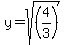 y=sqrt%28%284%2F3%29%29