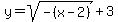 y=sqrt%28-%28x-2%29%29%2B3