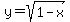 y=sqrt%281-x%29
