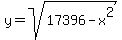 y=sqrt%2817396-x%5E2%29