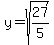y=sqrt%2827%2F5%29