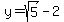 y=sqrt%285%29-2