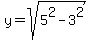 y=sqrt%285%5E2-3%5E2%29