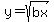 y=sqrt%28bx%29