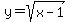 y=sqrt%28x-1%29