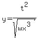 y=t%5E2%2Fsqrt%28wx%5E%283%29%29