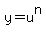y=u%5En
