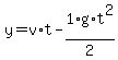 y=v%2At-1%2F2%2Ag%2At%5E2