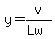 y=v%2F%28Lw%29