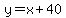 y=x%2B40%2Cy=3x