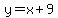 y=x%2B9