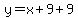 y=x%2B9%2B9