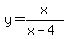 y=x%2F%28x-4%29