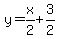 y=x%2F2%2B3%2F2