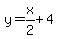 y=x%2F2%2B4