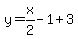 y=x%2F2-1%2B3